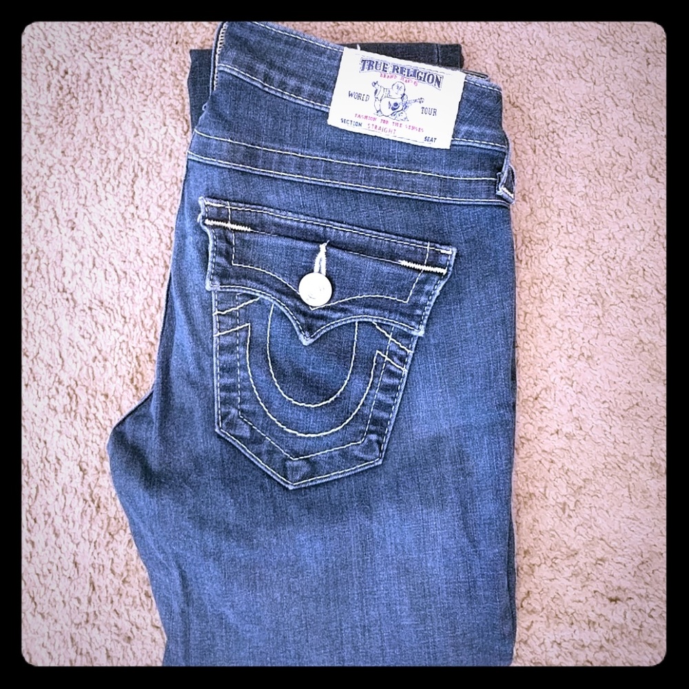 Straight leg jeans